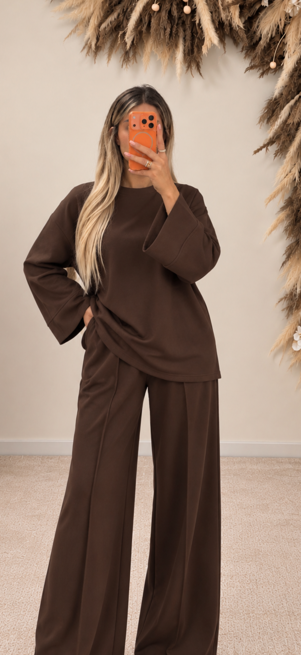 Oversize Zweiteiler mit Wide-Leg Hose
