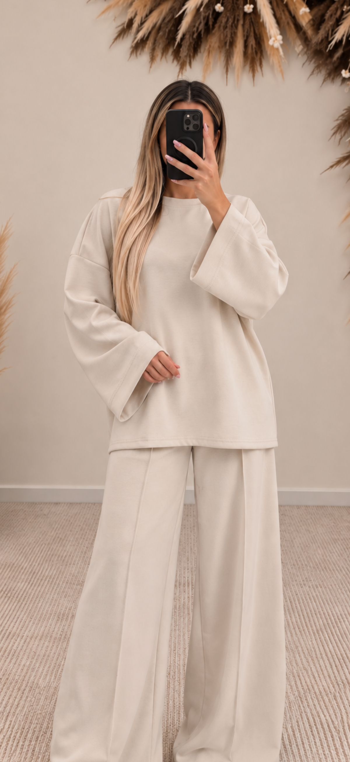Oversize Zweiteiler mit Wide-Leg Hose