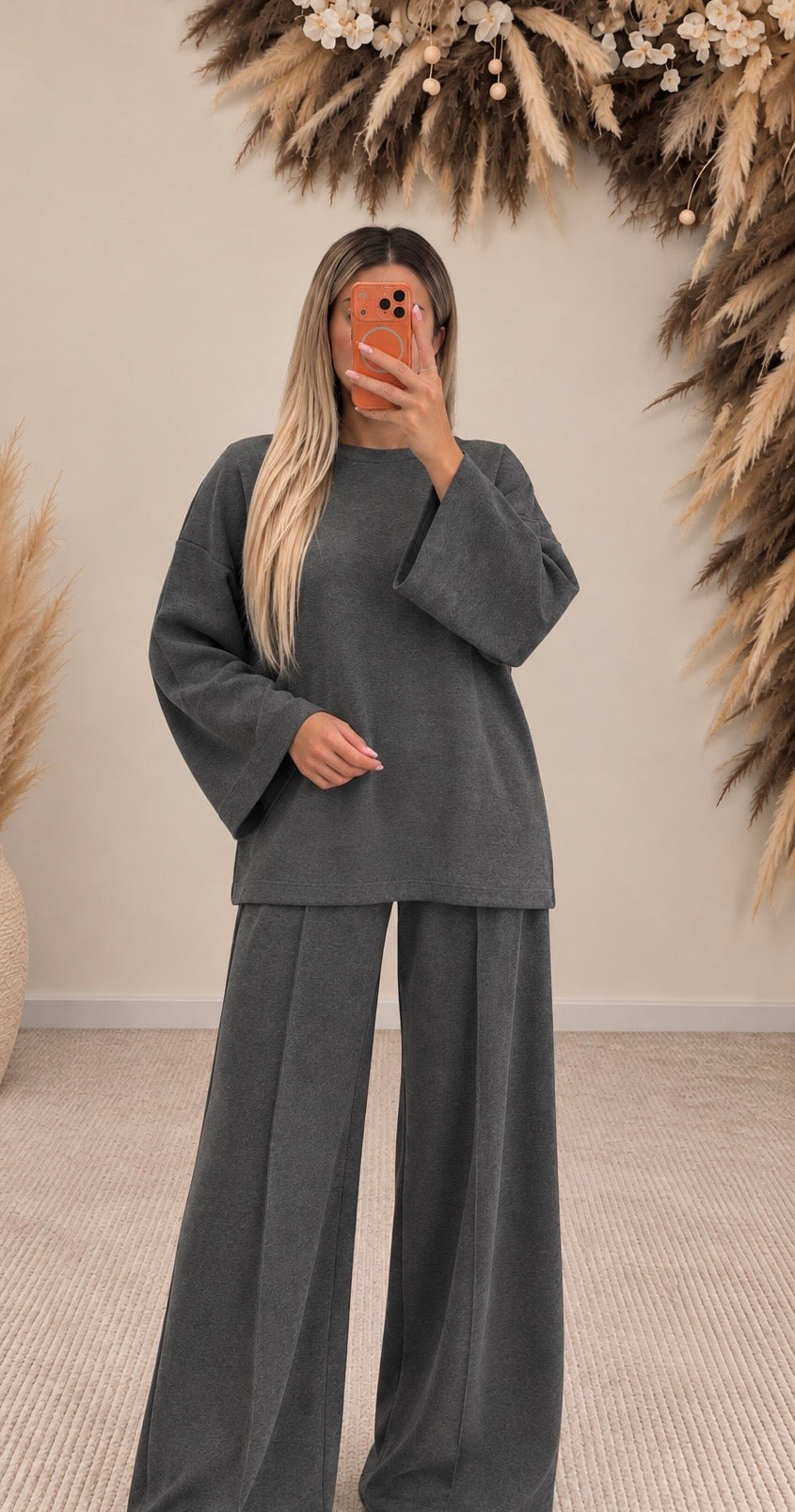Oversize Zweiteiler mit Wide-Leg Hose