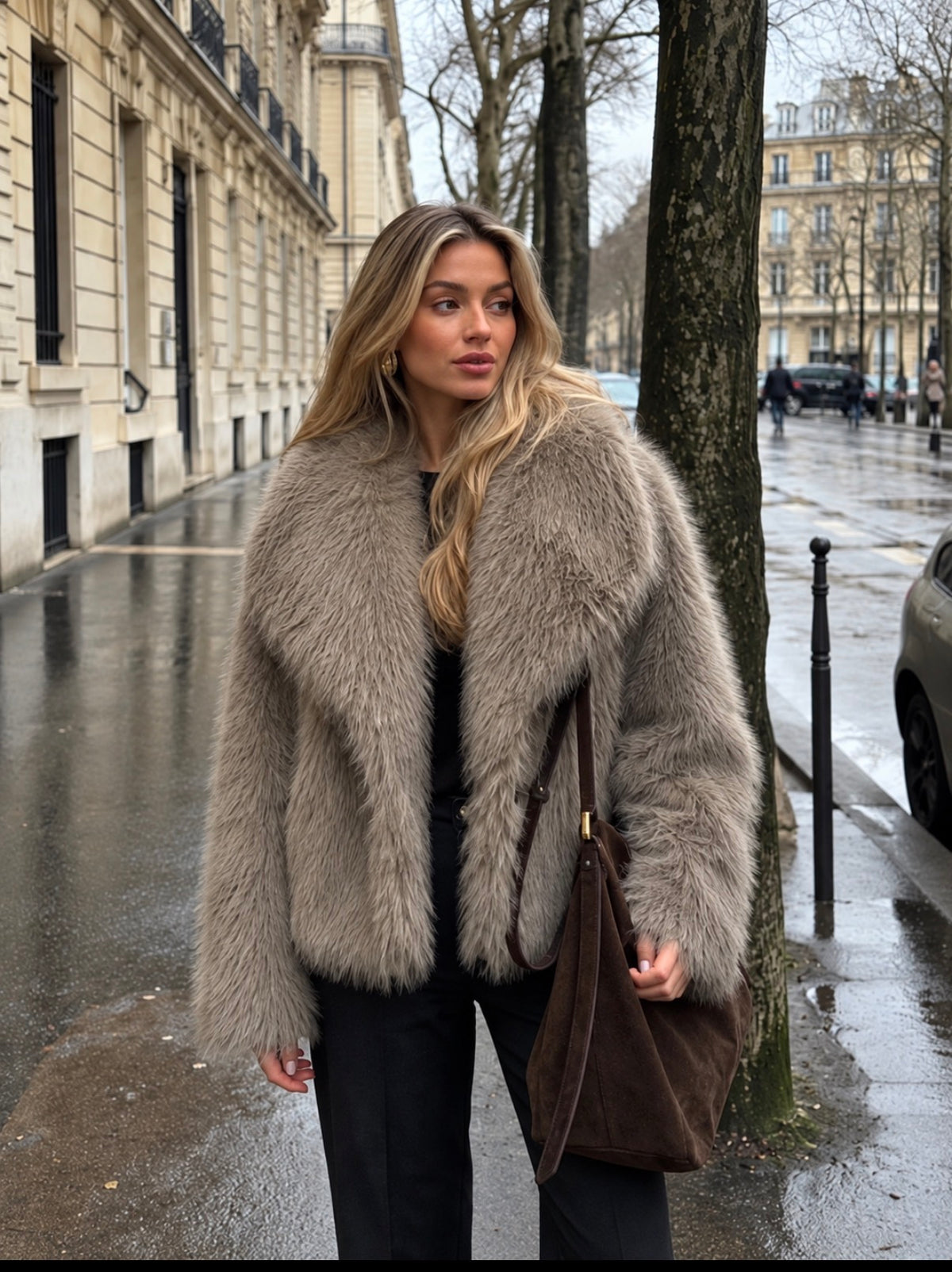 Luxe Faux Fur Jacke