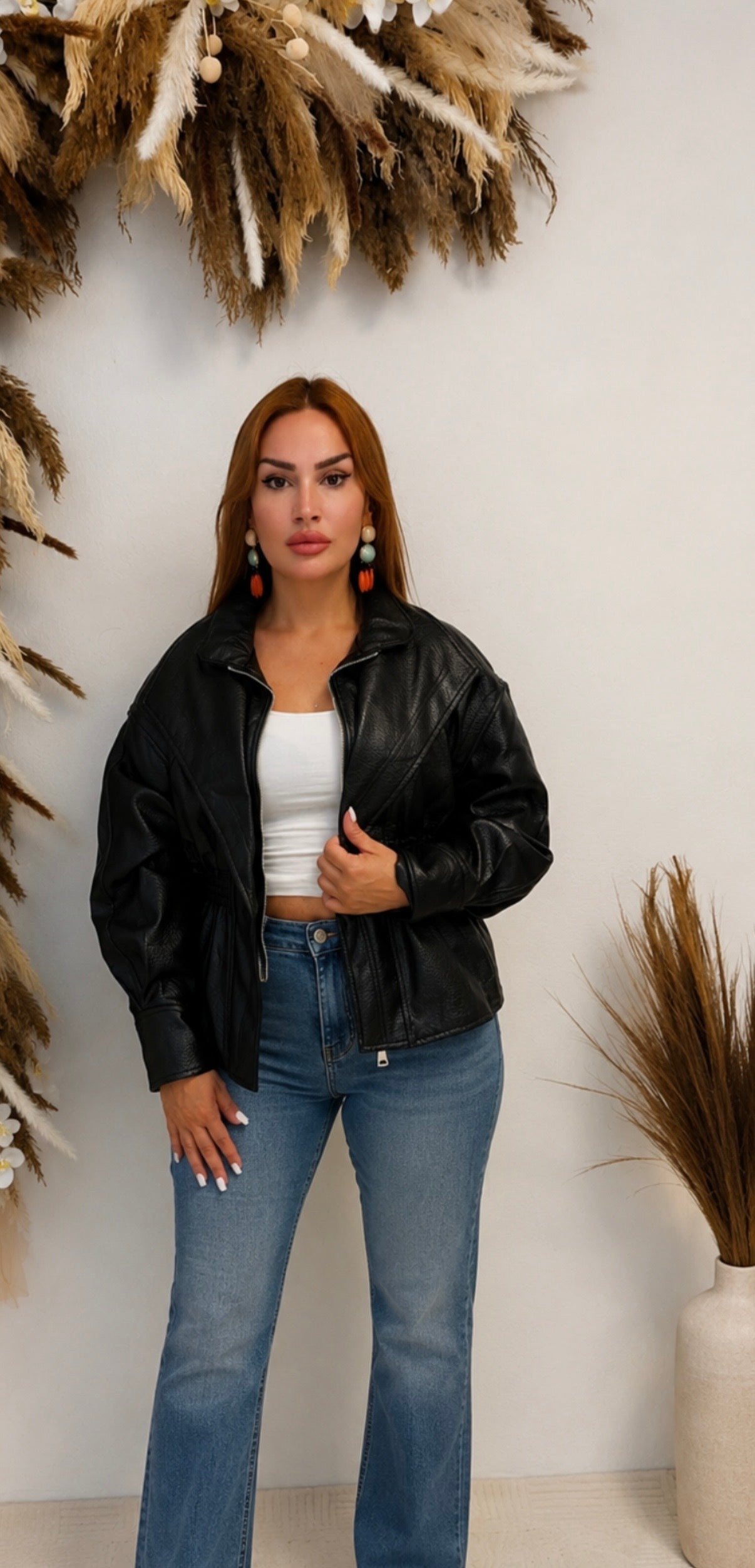 Lederjacke