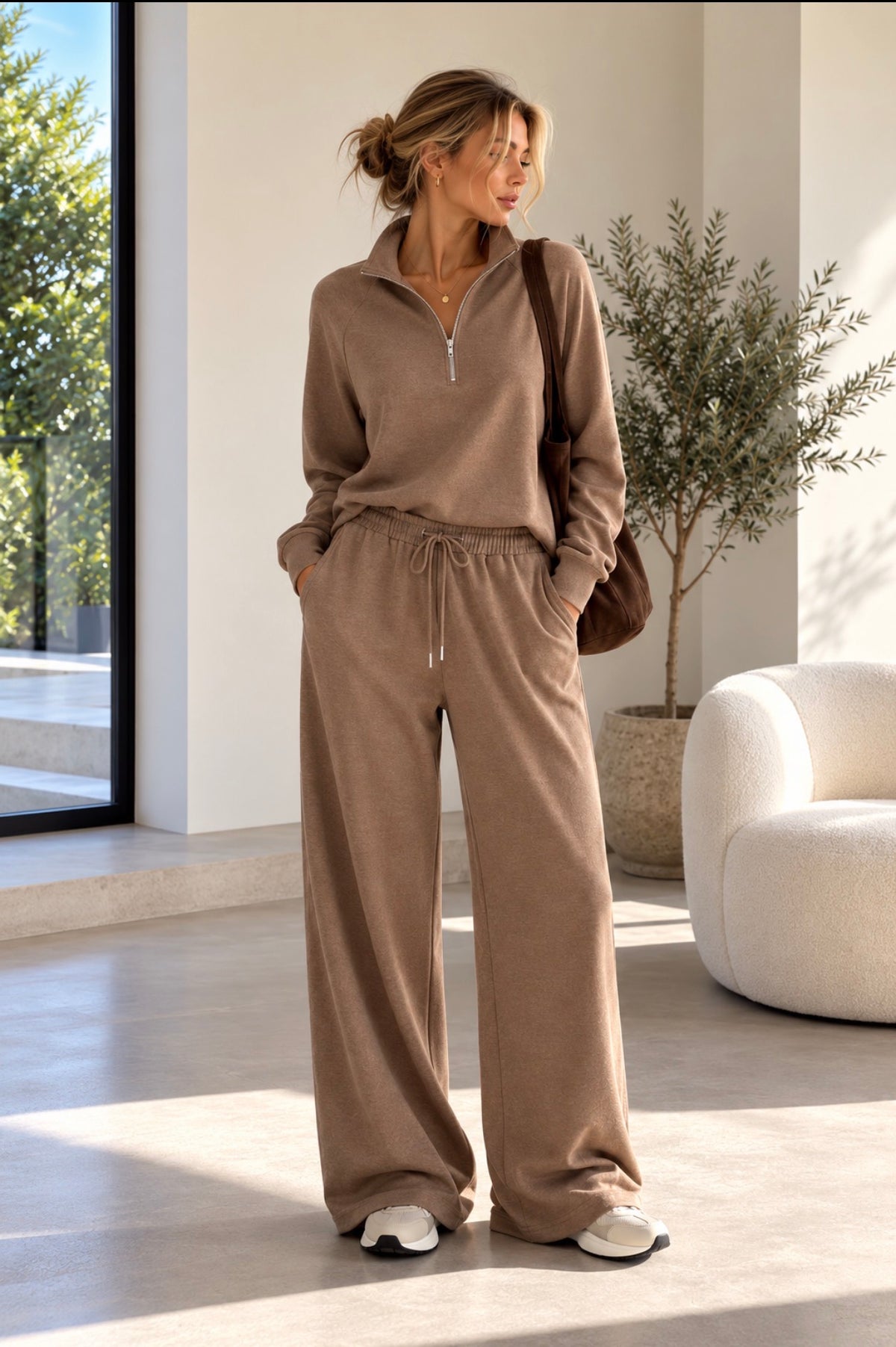 Cozy Half-Zip Set 🤎